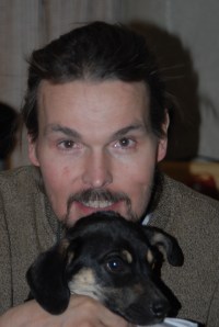 Roger and his buddy, "Little Man," about 1 year before he passed away.